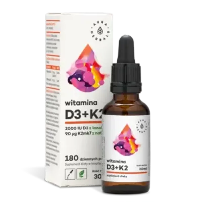 Aura Herbals Витамин D3 2000 K2 MK 7 капель, 30 мл