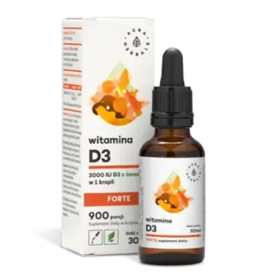 Aura Herbals Витамин D3 Forte 2000 капель, 30 мл
