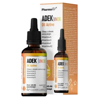 Pharmovit Clean Label ADEK Junior Oil Active диетическая добавка, 30 мл