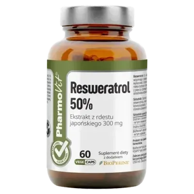 Pharmovit Ресвератрол 50% диетическая добавка, 60 капсул