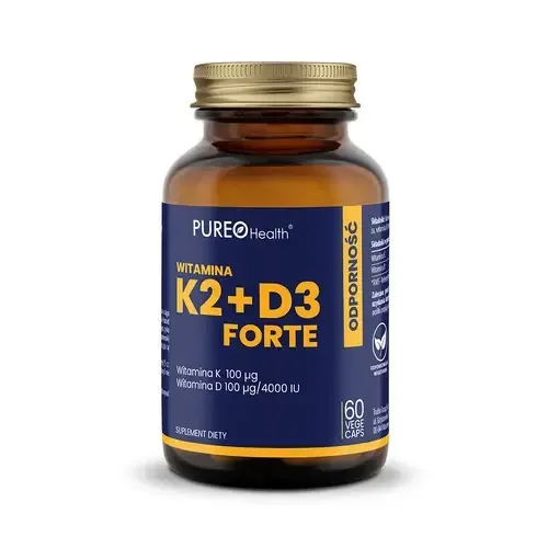Pureo Health - Витамины K2 + D3 Forte, 60 капсул