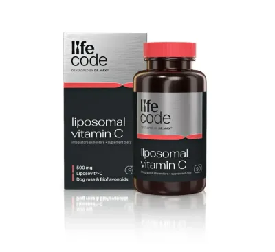 LifeCode, разработанный доктором Максом - липосомальный витамин С 500 мг, 90 капсул