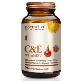 Doctor Life Vitamin C & E - аскорбиновая кислота и шиповник, 60 капсул — фото 1