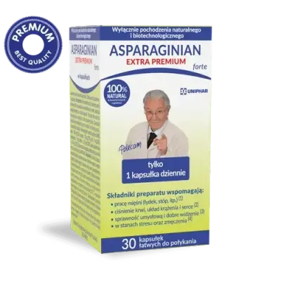 Диетическая добавка Аспарагиновая Экстра Премиум Форте, 30 капсул