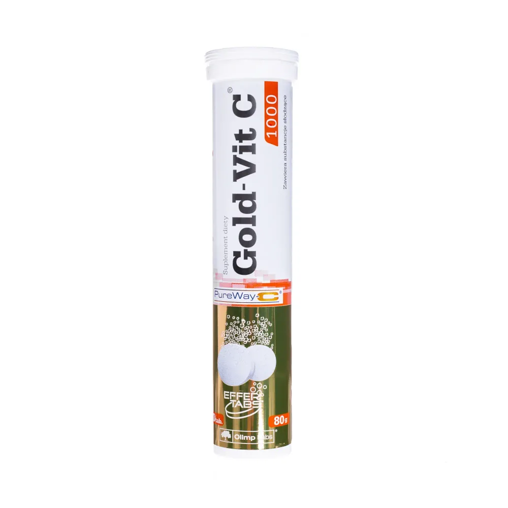 БАД Olimp Gold-Vit C 1000, со вкусом лимона, 20 шипучих таблеток