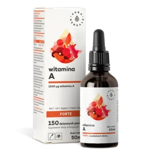 Aura Herbals Витамин A Forte MCT-Oil капли, 50 мл