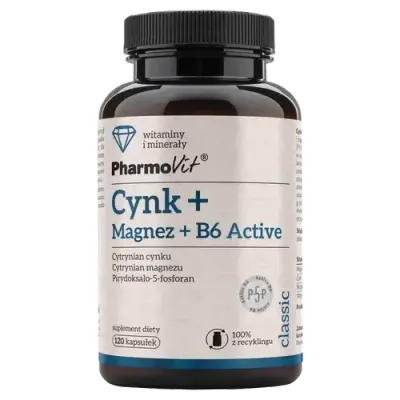 Актив Фармовит Цинк + Магний + B6 - 120 капсул