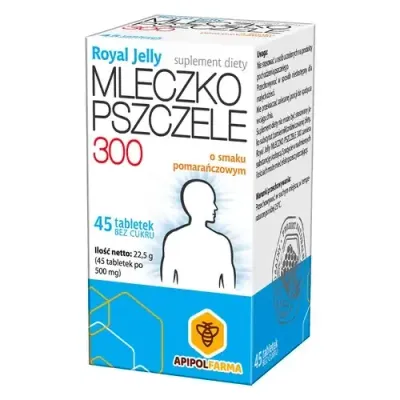 Королевское желе Королевское желе 300 - диетическая добавка, апельсиновый вкус, 45 таблеток