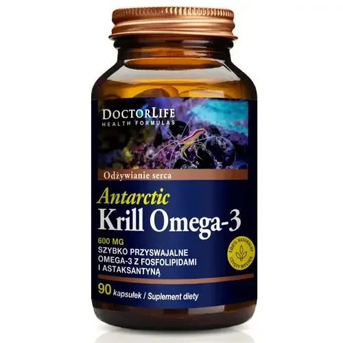 Диетическая добавка Doctor Life Krill Oil Omega-3 600 мг, 90 капсул