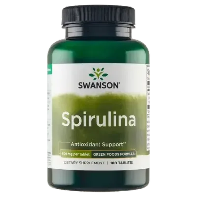 Диетическая добавка Swanson Spirulina 500 мг, 180 таблеток