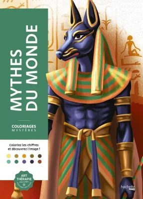 Hachette раскраска по номерам Coloriages mystères - Mythes du monde(предзаказ, дата выпуска 07.05.2025)