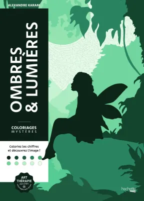 Hachette раскраска по номерам Coloriages mystères - Ombres & lumières(предзаказ, дата выпуска 22.04.2025)