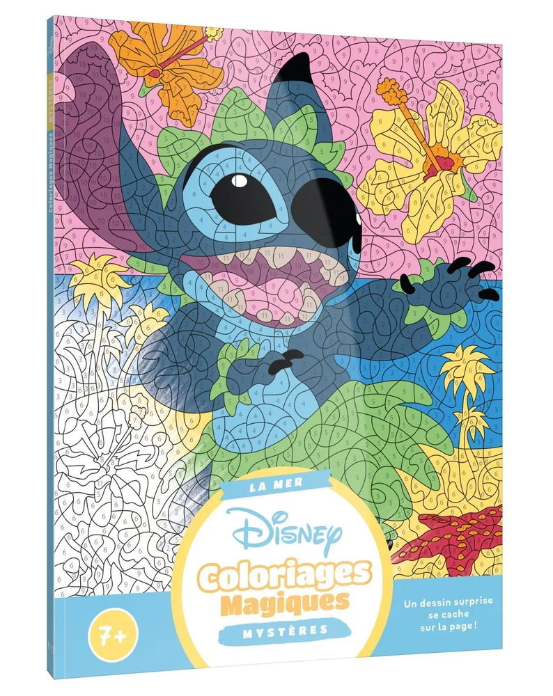 Hachette раскраска по номерам DISNEY - Mes Coloriages Magiques - Mystères (7+) - La Mer