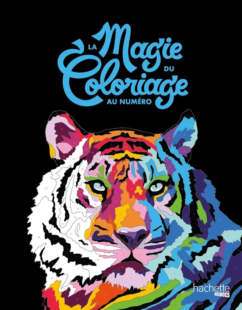 Hachette раскраска по номерам La magie du coloriage au numéro