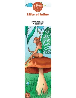 Hachette  раскраска по номерам  Marque-pages Elfes et Lutins