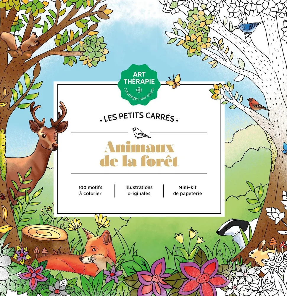 Hachette раскраска по номерам Animaux de la forêt