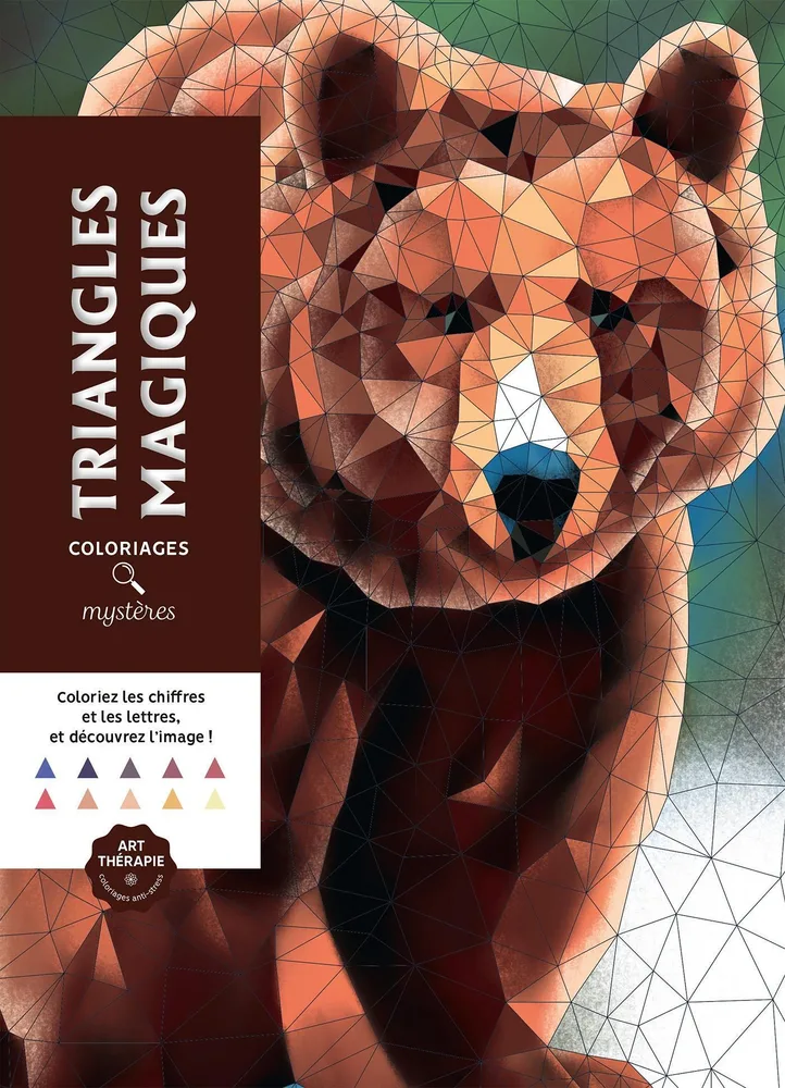 Hachette/ раскраска по номерам/ Triangles magiques