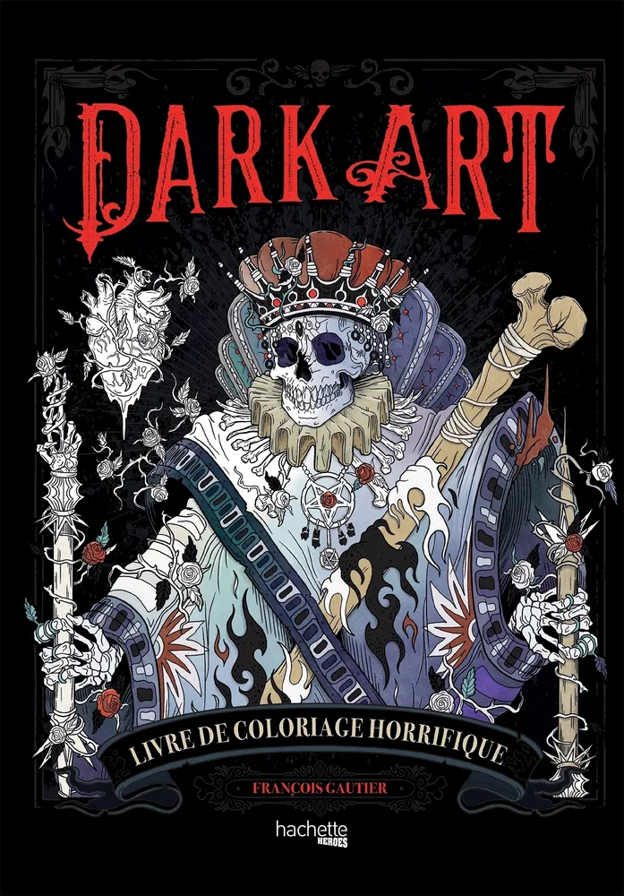 Hachette/ раскраска по номерам/ DARK ART