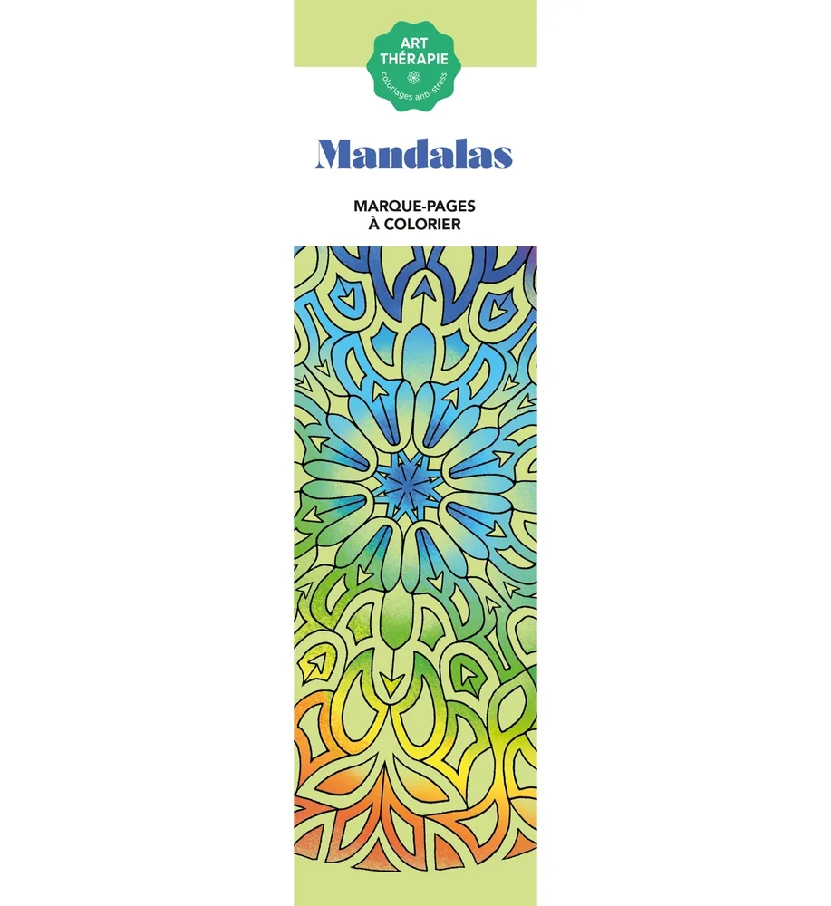 Hachette/ раскраска по номерам/ Marque-pages Art-thérapie Mandalas