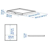 IKEA KOMPLEMENT (ИКЕА КОМПЛИМЕНТ) — Выдвижной поднос, темно-серый, 50x58 см — фото 2