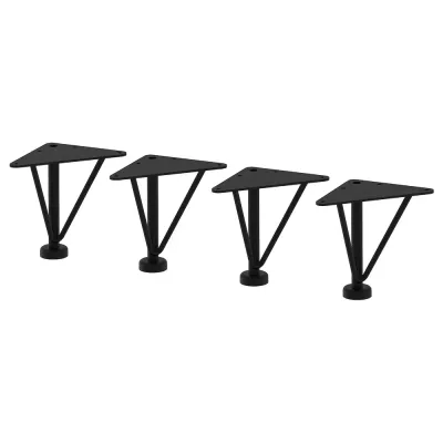 IKEA EKET (ИКЕА ЕКЕТ) — Ножка, металл/черный, 10 см