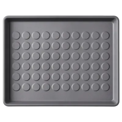 IKEA BAGGMUCK (ИКЕА БАГГМУСК) — Коврик для обуви, внутренний/наружный/серый, 46x35 см