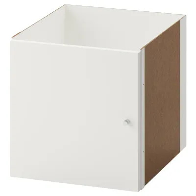 IKEA KALLAX (ИКЕА КАЛЛАКС) — Вставка с дверцей, белая, 33x33 см
