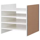 IKEA KALLAX (ИКЕА КАЛЛАКС) — Вставка с 4 полками, белая, 33x33 см — фото 1