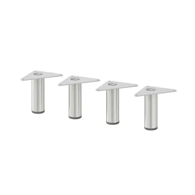 IKEA EKET (ИКЕА ЕКЕТ) — Ножка, металл/серебро, 10 см