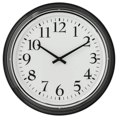 IKEA BRAVUR (ИКЕА БРАВУР) — Настенные часы, черные, 59 см