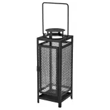IKEA BERGGRAN (ИКЕА БЕРГГРАН) — Фонарь-свеча "Колонна", внутренний/внешний антрацит, 34 см — фото 1