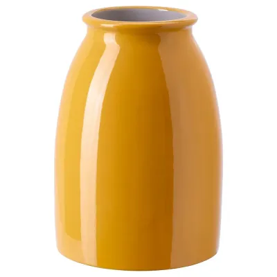 IKEA KOPPARBJÖRK (ИКЕА КОППАРБЙОРК) — Ваза, ярко-желтая, 21 см