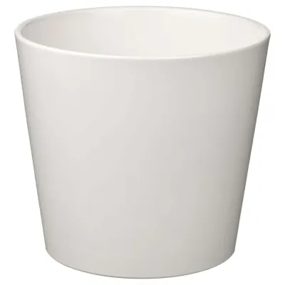 IKEA SOJABÖNA (ИКЕА СОЙАБОНА) — Кашпо, белая, 24 см