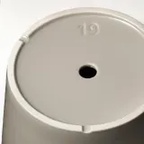 IKEA KLOTLÖNN (ИКЕА КЛОТЛОНН) — Цветочный горшок с блюдцем, закрытый/открытый/серо-бежевый, 19 см — фото 5