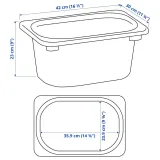 IKEA TROFAST (ИКЕА ТРУФАСТ) — Контейнер, сиреневый, 42x30x23 см — фото 3