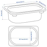 IKEA TROFAST (ИКЕА ТРУФАСТ) — Контейнер, светло-оранжевый, 42x30x10 см — фото 3