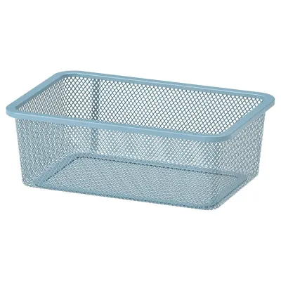 IKEA TROFAST (ИКЕА ТРУФАСТ) — Контейнер из проволоки, серо-голубой, 20x30x10 см