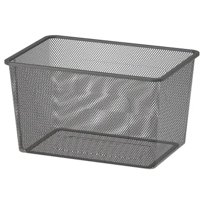 IKEA TROFAST (ИКЕА ТРУФАСТ) — Контейнер из проволоки, темно-серый, 42x30x23 см