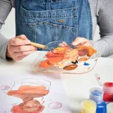 IKEA SOLFÅGEL (ИКЕА СОЛФОГЕЛ) — Мольберт и набор аксессуаров. 3 шт. — фото 4