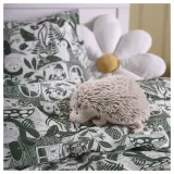 IKEA SKOGSDUVA (ИКЕА СКОГСДУВА) — Пододеяльник и наволочка, бело-зеленый/лесной рисунок, 150x200/50x60 см — фото 7