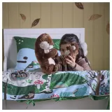 IKEA SKOGSDUVA (ИКЕА СКОГСДУВА) — Плюшевая игрушка, 2 шт, выдра с детенышем/коричнево-бежевая, 45 см — фото 5