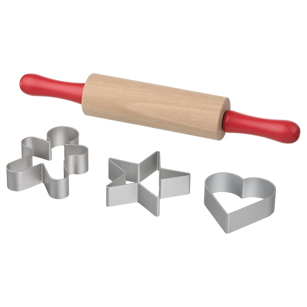 IKEA MÅLA (ИКЕА МОЛА) — Набор инструментов для моделирования из 4 частей, разноцветный