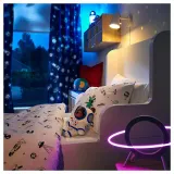 IKEA AFTONSPARV (ИКЕА АФТОНСПАРВ) — Пододеяльник и наволочка, белый/черный космос, 150x200/50x60 см — фото 6