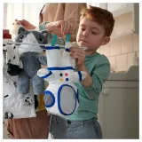 IKEA AFTONSPARV (ИКЕА АФТОНСПАРВ) — Пододеяльник и наволочка, белый/черный космос, 150x200/50x60 см — фото 8