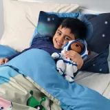 IKEA AFTONSPARV (ИКЕА АФТОНСПАРВ) — Плюшевый космонавт в скафандре, медведь, 28 см — фото 3