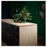 IKEA PINNARP (ИКЕА ПИННАРП) - Столешница изготовлена по индивидуальному заказу, ясень/шпон, 30-45x3,8 см — фото 7