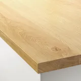 IKEA MÖLLEKULLA (ИКЕА МÖЛЛЕКУЛЛА) - Столешница изготовлена по индивидуальному заказу, дуб/шпон, 30-45x3,8 см — фото 3