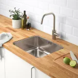 IKEA KARLBY (ИКЕА КАРЛБЙ) - Столешница изготовлена по индивидуальному заказу, дуб/шпон, 30-45x3,8 см — фото 4