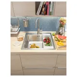 IKEA EKBACKEN (ИКЕА ЕКБАСКЕН) - Столешница изготовлена по индивидуальному заказу, имитация ясеня/ламината, 30-45x2,8 см — фото 6