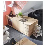 IKEA EKBACKEN (ИКЕА ЕКБАСКЕН) - Столешница изготовлена по индивидуальному заказу, имитация ясеня/ламината, 30-45x2,8 см — фото 7